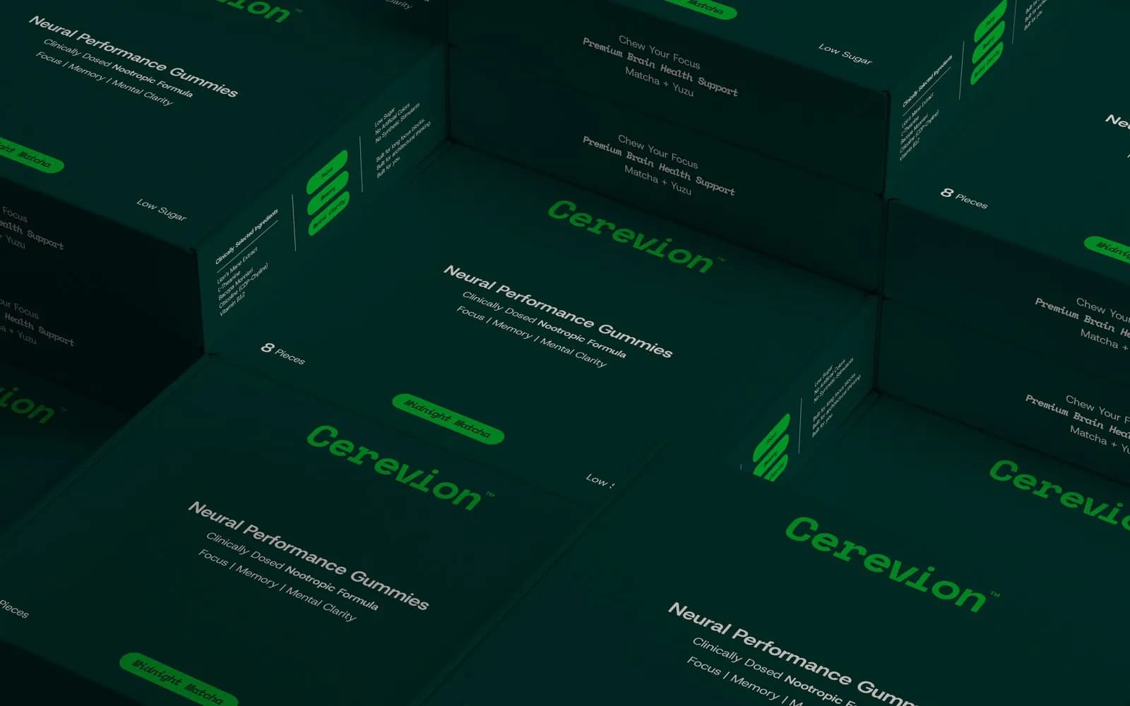 Cerevion Cognitive Supplement, brand identity by Jayy Studio