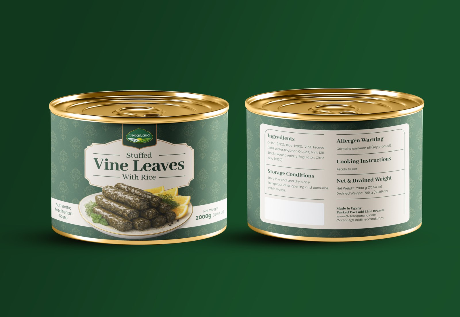 CedarLand Stuffed Vine Leaves